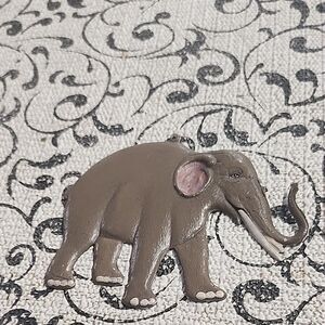 Brown Elephant Tin Ormament